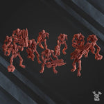 Set of 10 3D printed robot legions infantry models by Last Hope Miniatures for DakkaDakka Miniatures tabletop game.