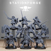 3D printed RoyalGuard Bloodwardens model by StationForge Miniatures, detailed fantasy miniatures for tabletop gaming.