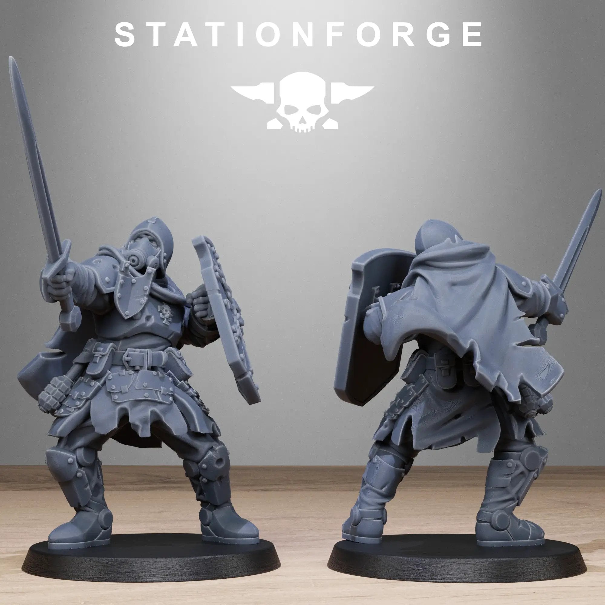 3D printed RoyalGuard Bloodwardens model by StationForge Miniatures, detailed fantasy miniature figure for tabletop gaming.