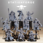 3D printed RoyalGuard Elites model by Last Hope Miniatures, featuring detailed armor and regal design, by StationForge Miniatures.