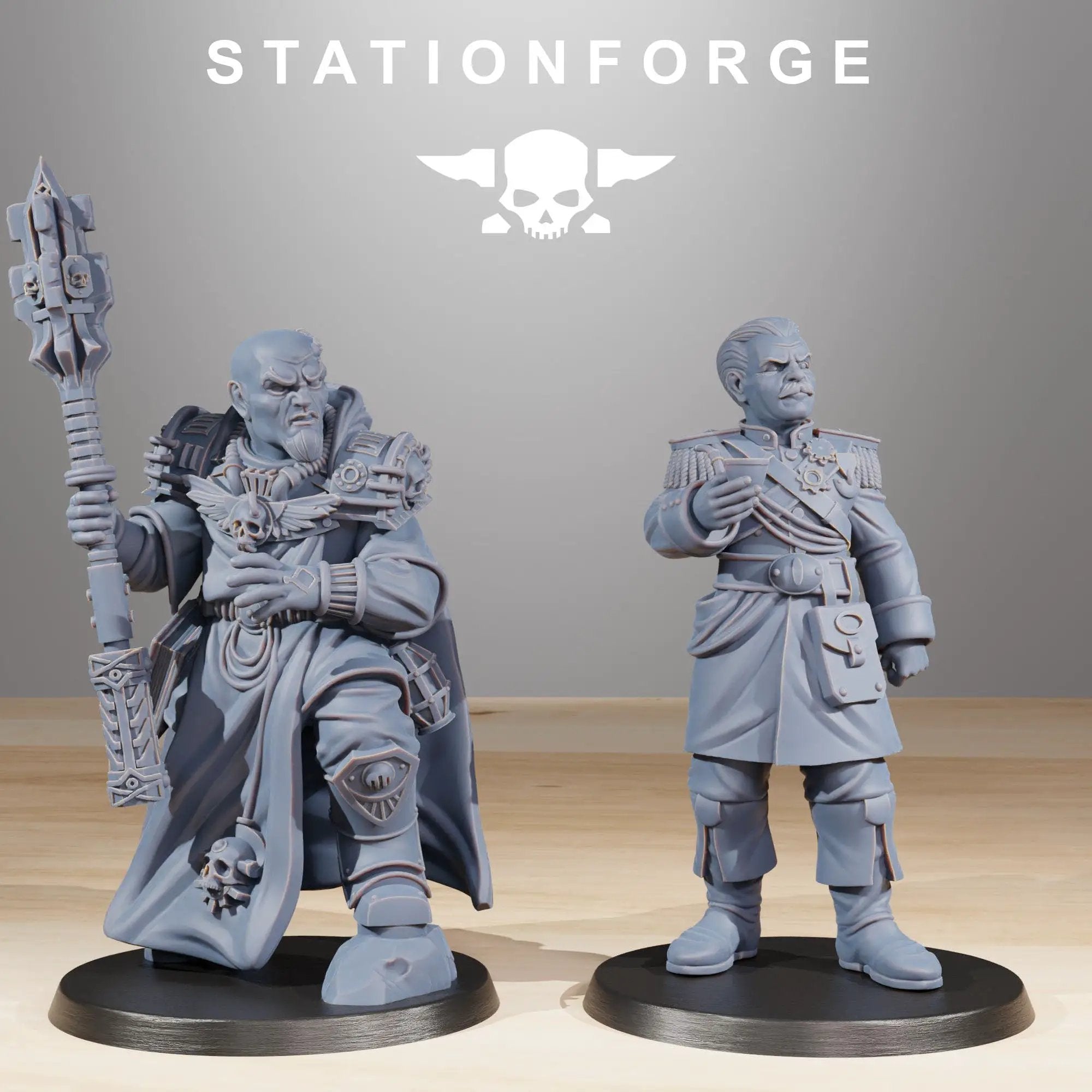 3D printed RoyalGuard Elites model by StationForge Miniatures, detailed sci-fi miniature from Last Hope Miniatures collection.