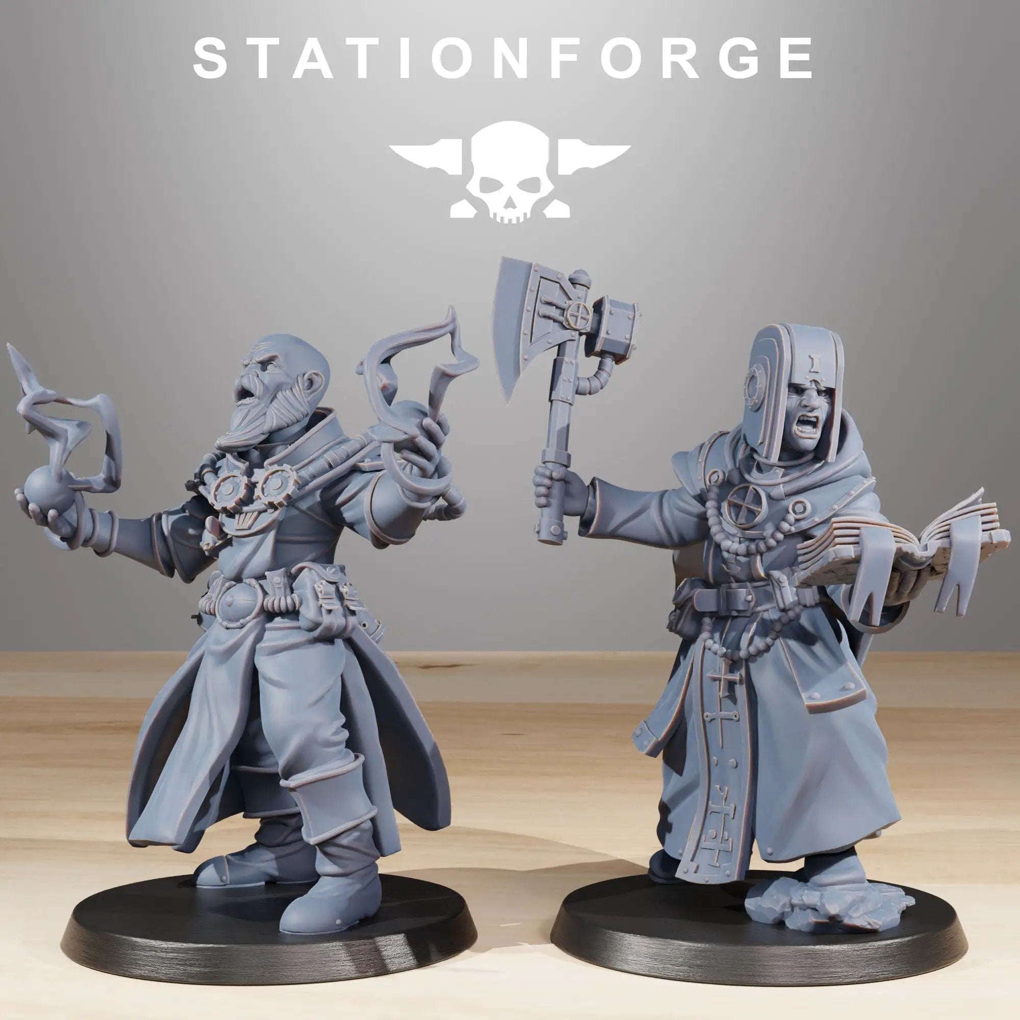 3D printed RoyalGuard Elites model by Last Hope Miniatures, detailed sci-fi miniatures for tabletop gaming from StationForge Miniatures