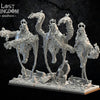 3D printed Sakmet Swarm Sorcerers model by Last Hope Miniatures for Lost Kingdom Miniatures, showing detailed fantasy figures.