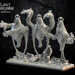 3D printed Sakmet Swarm Sorcerers model by Last Hope Miniatures for Lost Kingdom Miniatures, showing detailed fantasy figures.