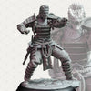 3D printed Samurai of the Serpent model by Last Hope Miniatures, featuring intricate details of a samurai warrior with serpent motifs.