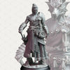 3D printed Samurai of the Wolf model by Last Hope Miniatures, featuring intricate armor and fierce wolf-themed details.