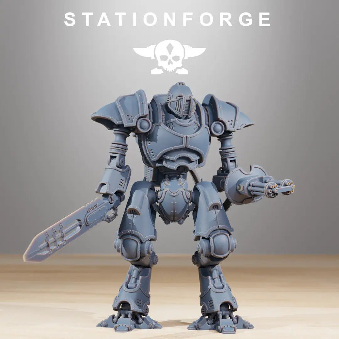 3D printed Scavenger Armageddon model by StationForge Miniatures, detailed miniature figure for tabletop gaming.