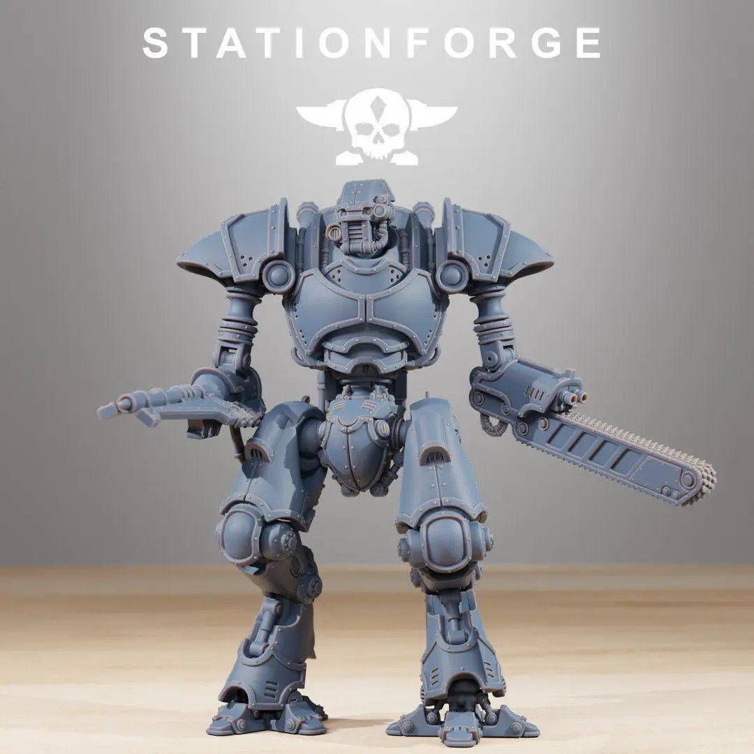 3D printed scavenger armageddon model by Last Hope Miniatures, detailed sci-fi miniature from StationForge Miniatures collection.