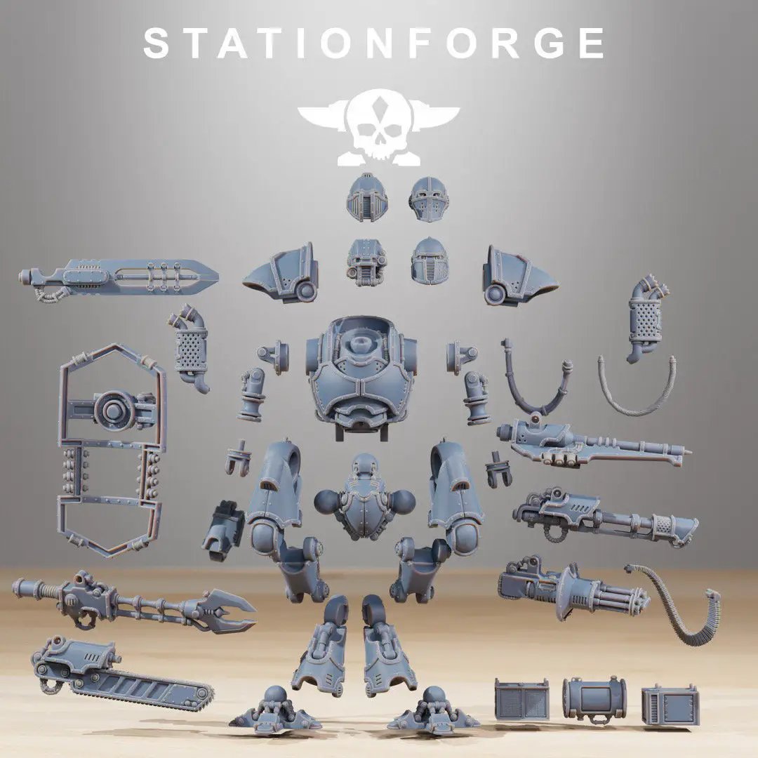 3D printed Scavenger Armageddon model by StationForge Miniatures, detailed sci-fi creature for tabletop gaming, by Last Hope Miniatures