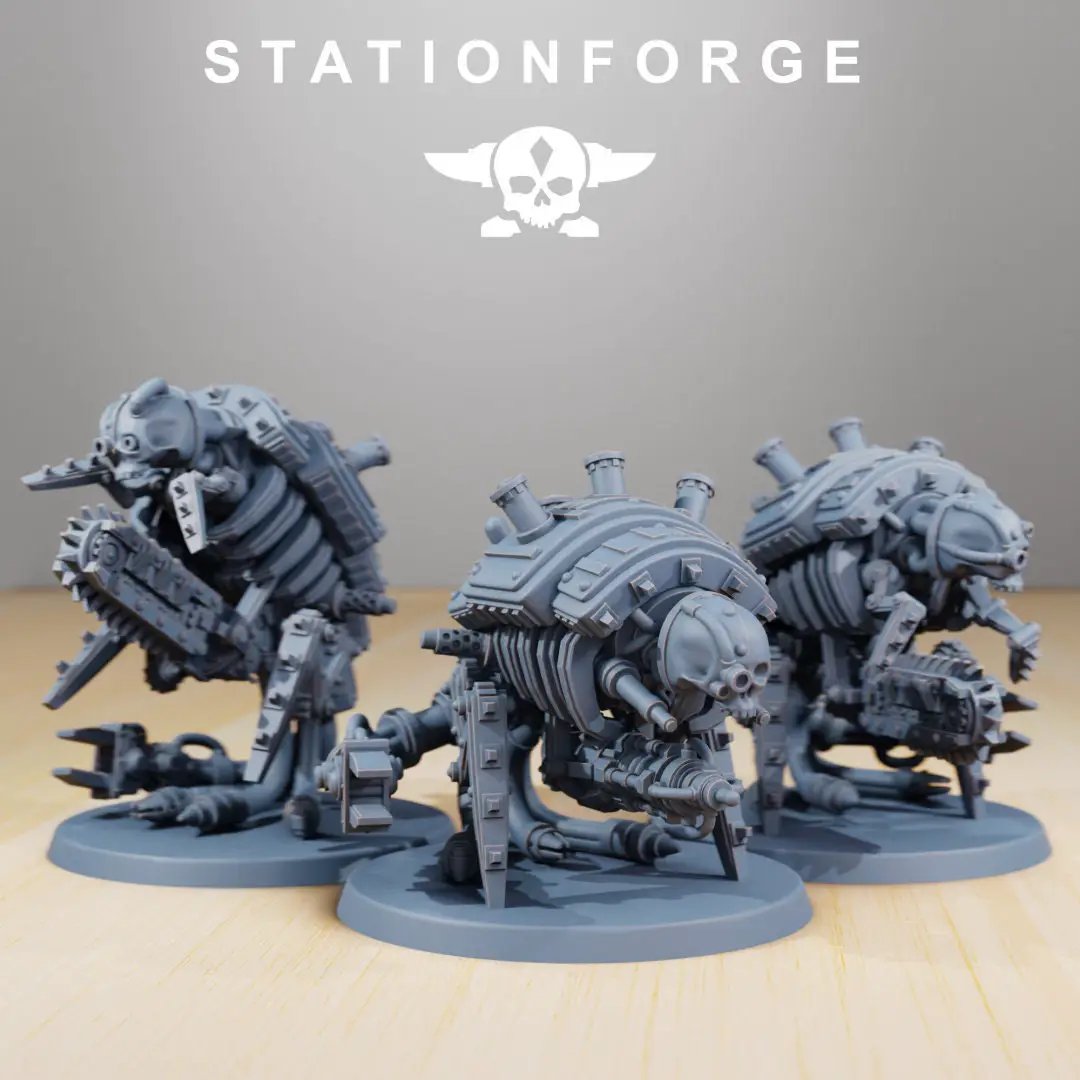3D printed Scavenger Assassinators model by Last Hope Miniatures, featuring detailed miniature figures from StationForge Miniatures.
