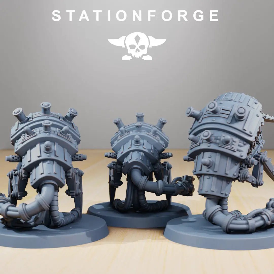 3D printed Scavenger Assassinators model by Last Hope Miniatures from StationForge Miniatures, featuring detailed sculpting and dynamic poses.