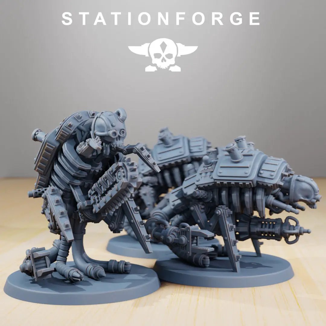 3D printed scavenger assassinators model by Last Hope Miniatures, featuring detailed miniature figures from StationForge Miniatures.