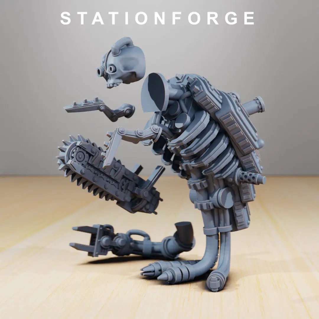 3D printed Scavenger Assassinators model by StationForge Miniatures, detailed miniature figure for tabletop gaming from Last Hope Miniatures.