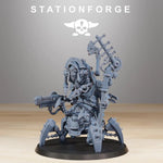 3D printed scavenger buglator model by Last Hope Miniatures for StationForge Miniatures, featuring intricate insect details.