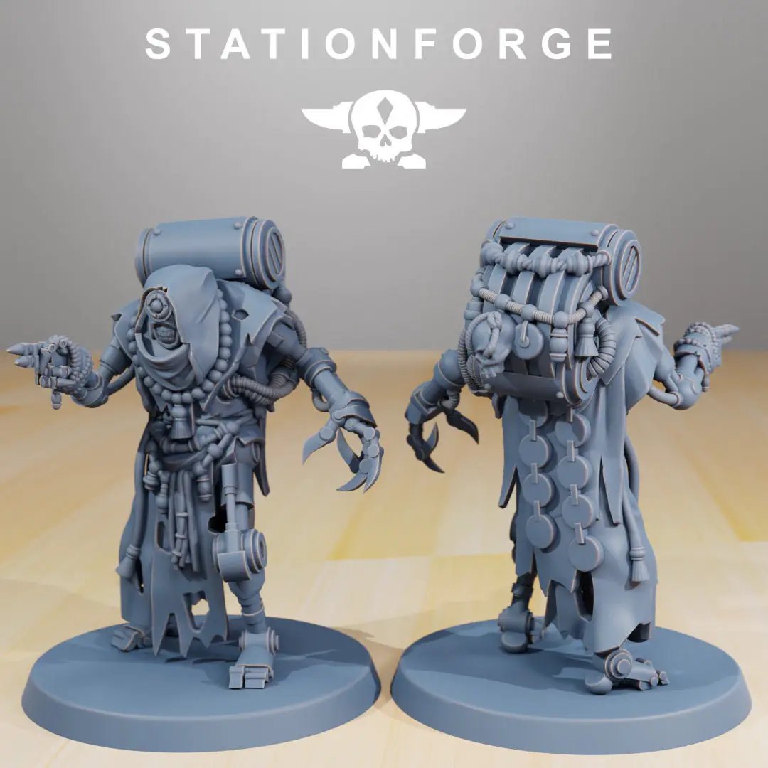 3D printed Scavenger Droitex Mk2 model by StationForge Miniatures, featuring detailed sci-fi design and intricate textures.