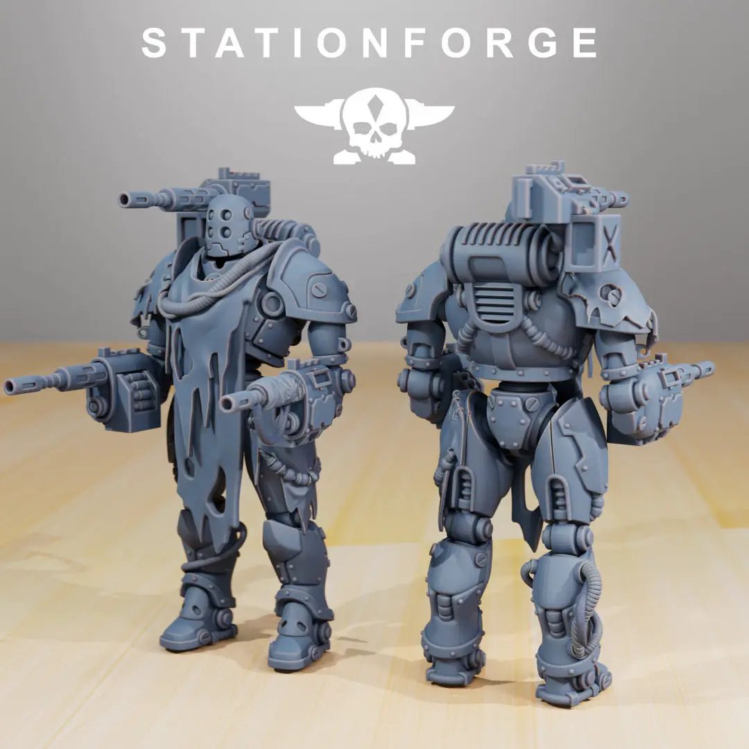 3D printed Scavenger Droitex Mk2 model by Last Hope Miniatures, detailed miniature figure from StationForge Miniatures.