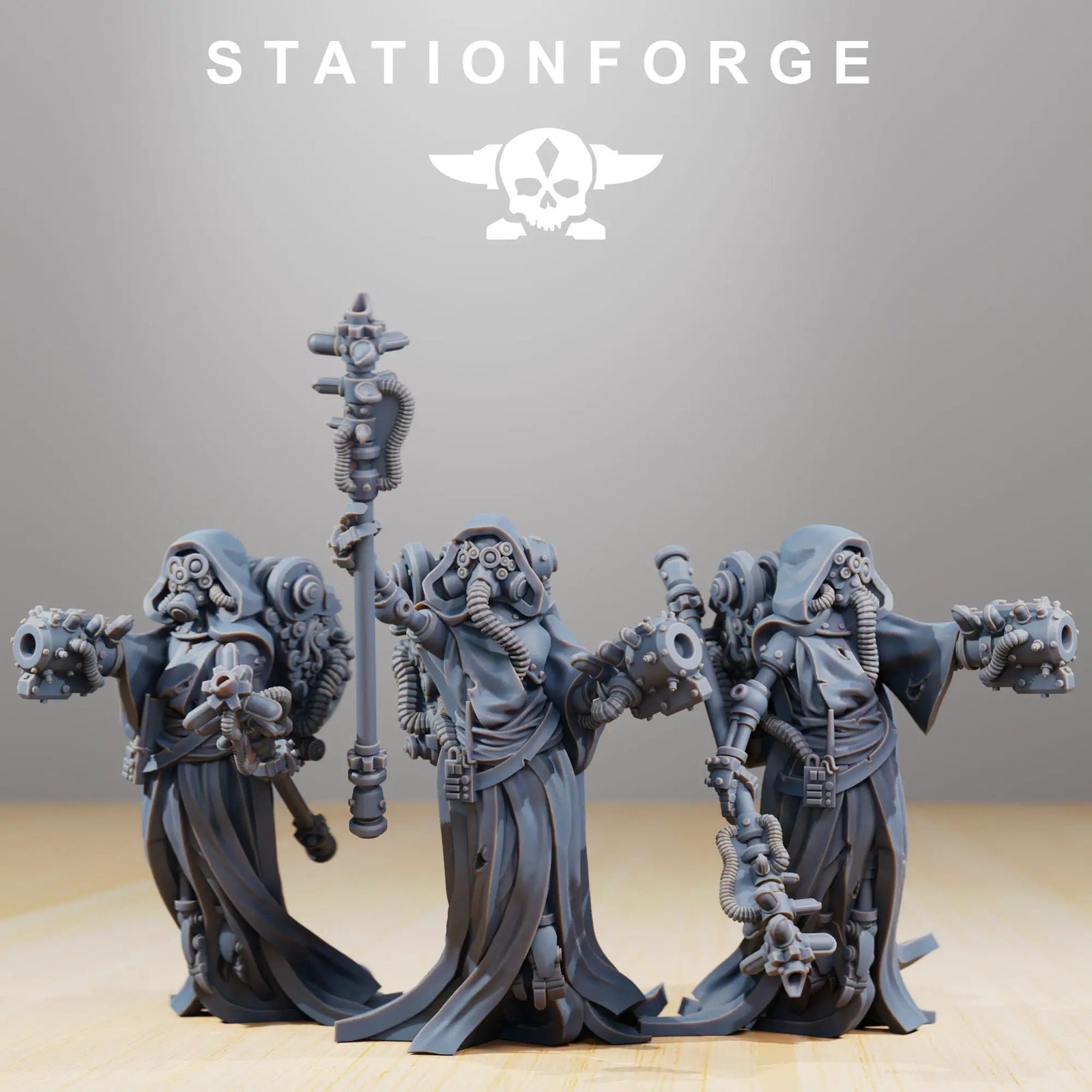 3D printed Scavenger Electro Lights model by Last Hope Miniatures, featuring detailed sci-fi lighting effects and intricate textures.