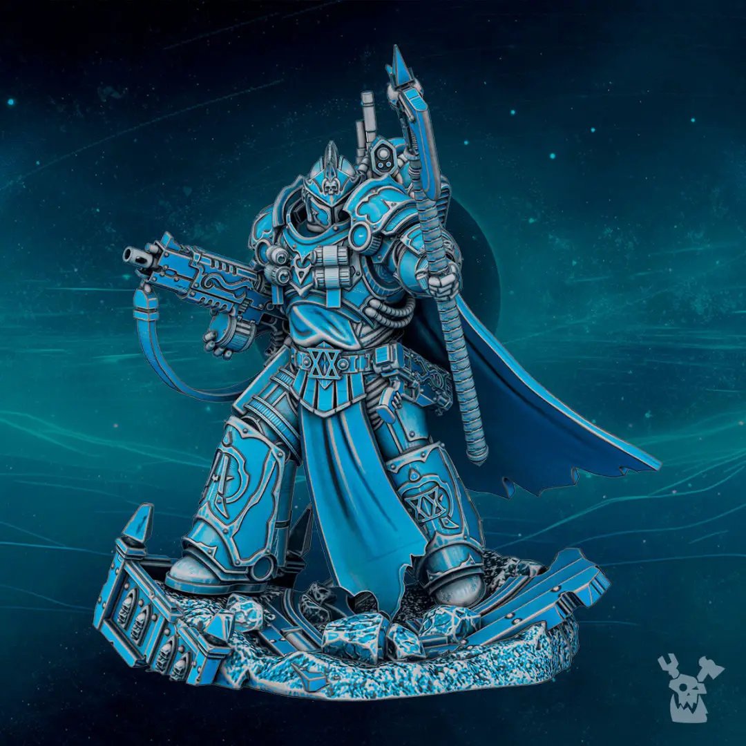 3D printed Scylla Alfarat the First Twin model by Last Hope Miniatures, detailed miniature figure for tabletop gaming.