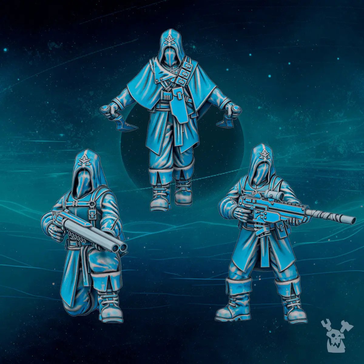 3D printed Scylla Cultists model by Last Hope Miniatures, detailed miniatures from DakkaDakka Miniatures for tabletop gaming.