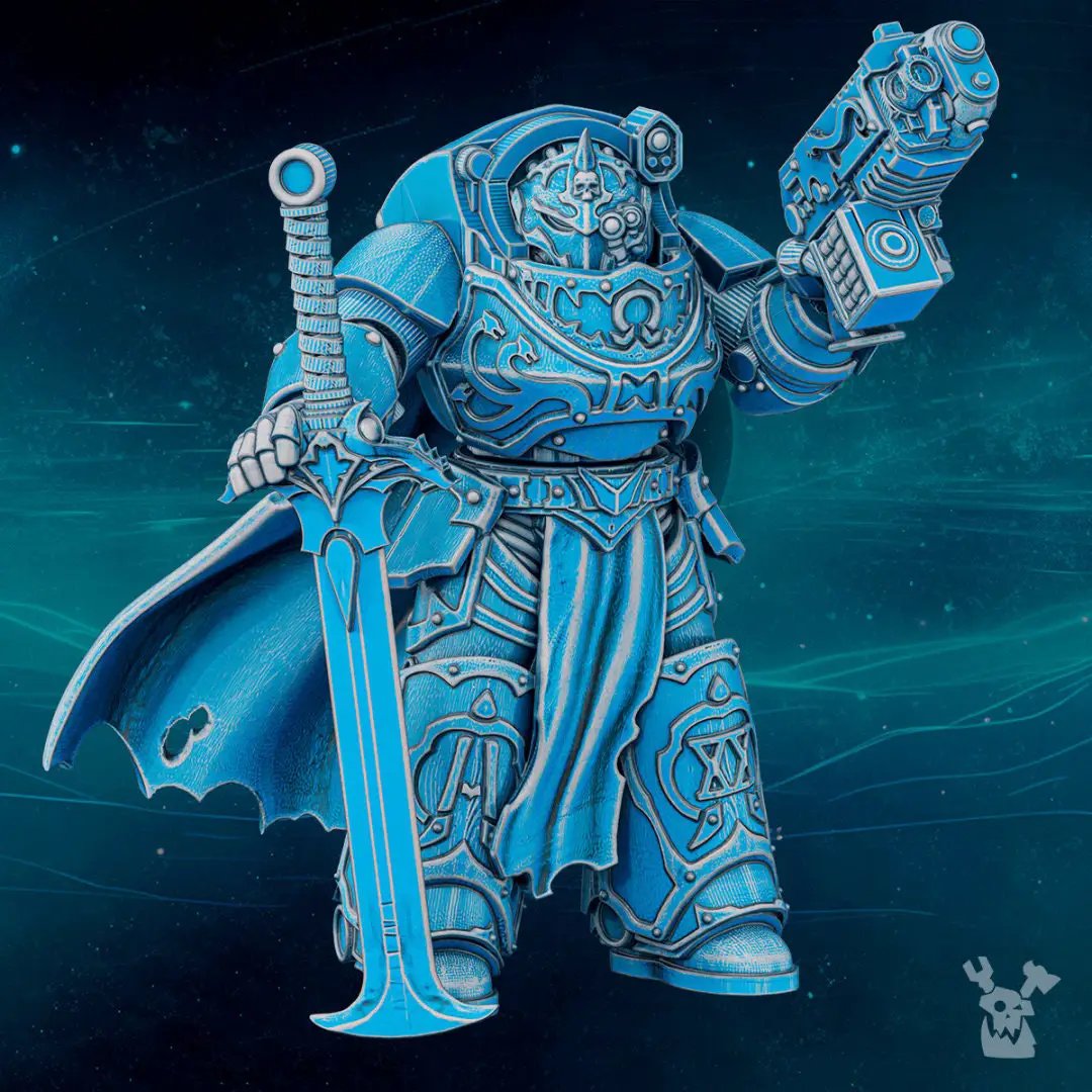 3D printed Scylla Legion Commander Banesword model by Last Hope Miniatures, detailed miniature for tabletop gaming and display.