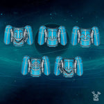 Set of 10 3D printed Scylla Legion Jetpacks models by DakkaDakka Miniatures, designed for tabletop gaming and miniature collection.