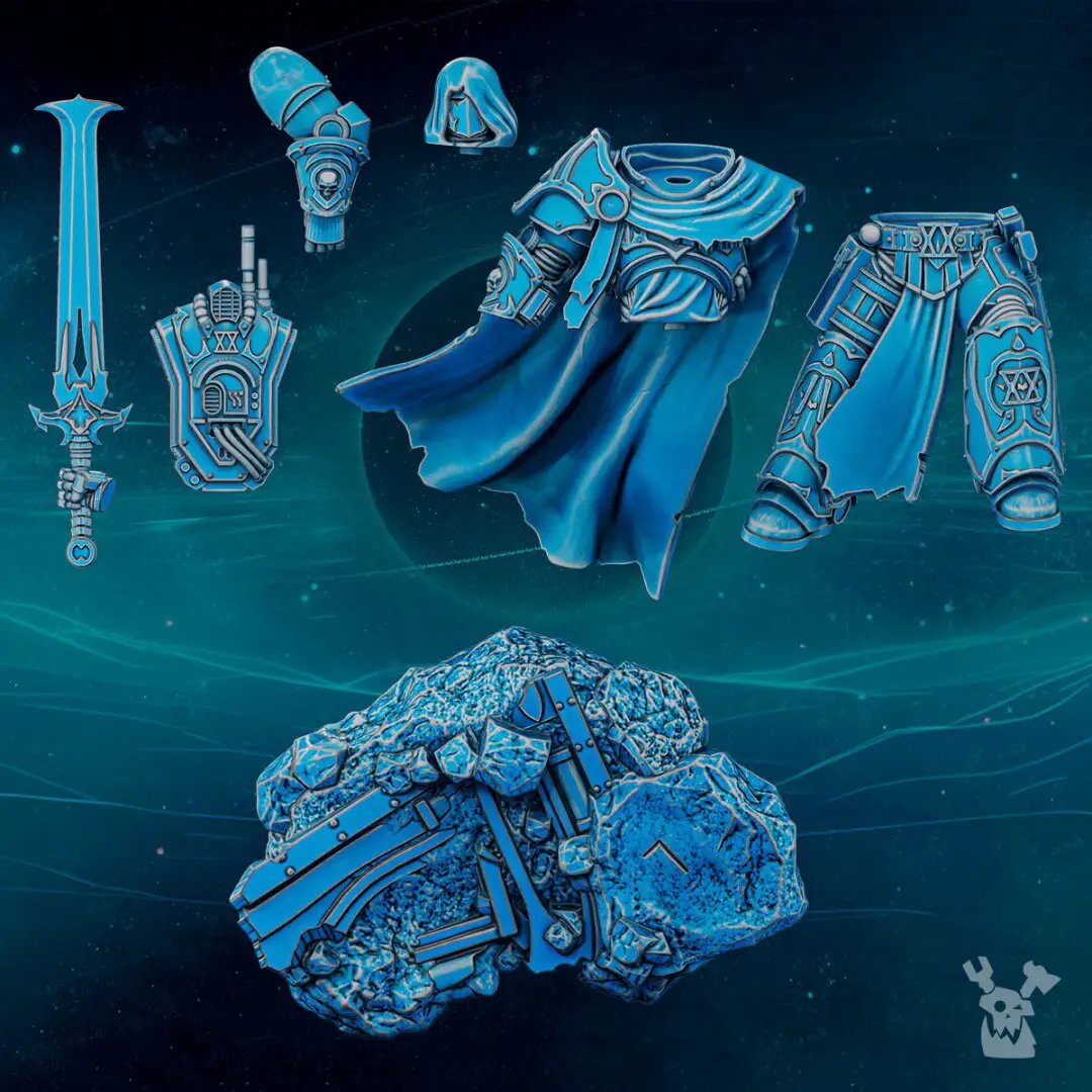 3D printed Scylla Legion Omegor the Second model by Last Hope Miniatures, featuring detailed design and intricate craftsmanship.
