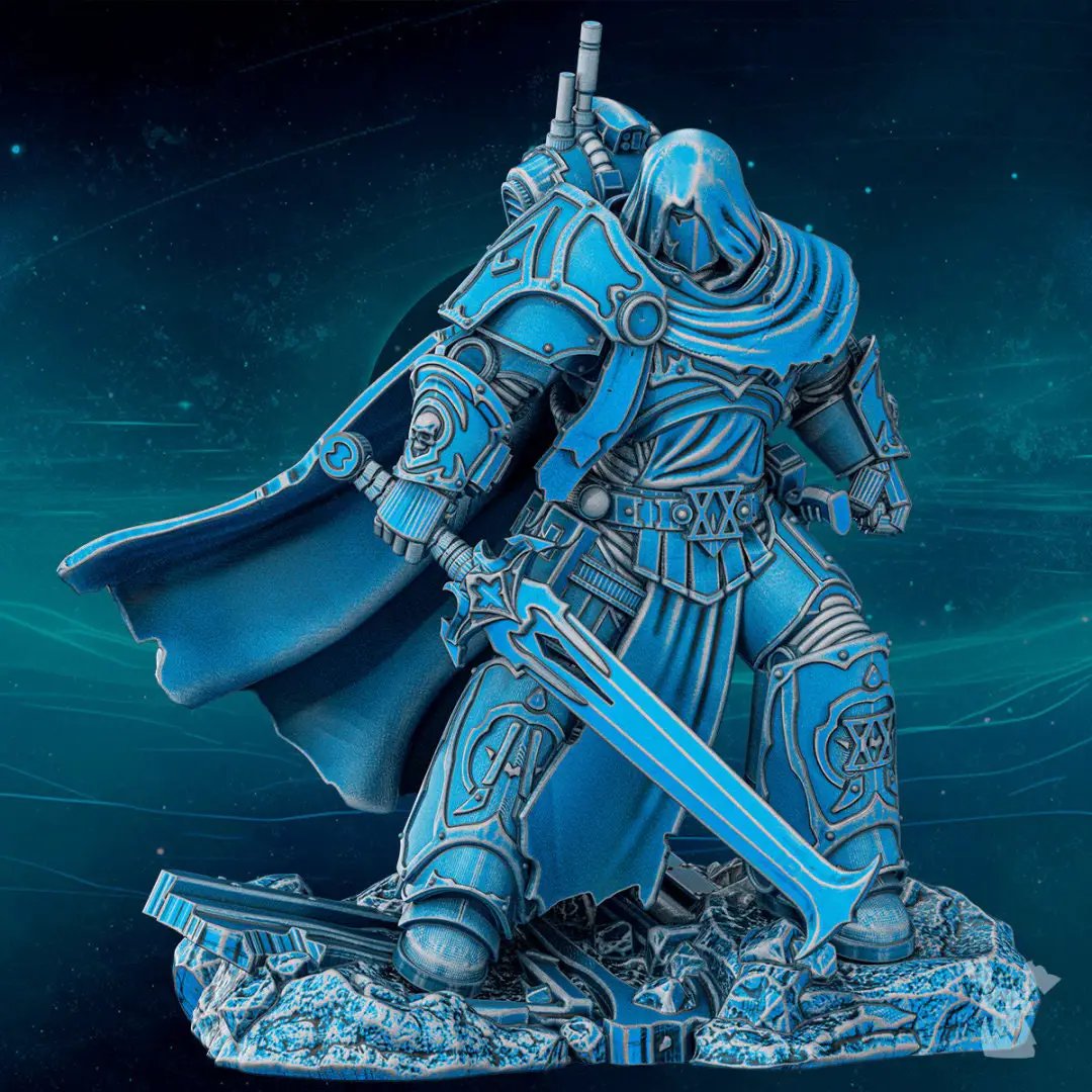 3D printed Scylla Legion Omegor the Second model by Last Hope Miniatures, detailed miniature with intricate design, from DakkaDakka Miniatures