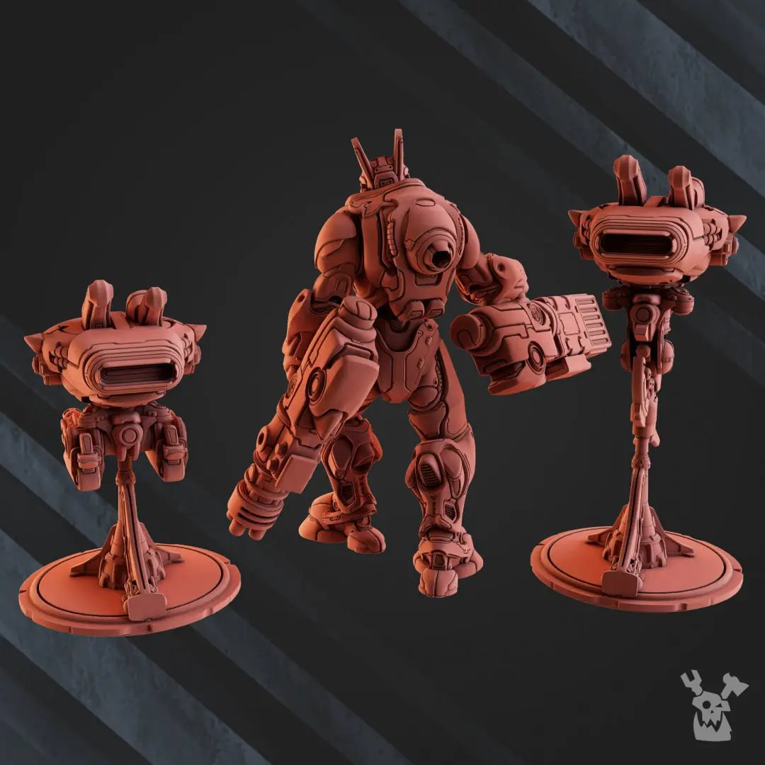 3D printed Shock Leader model by Last Hope Miniatures, detailed miniature figure with intricate design from DakkaDakka collection