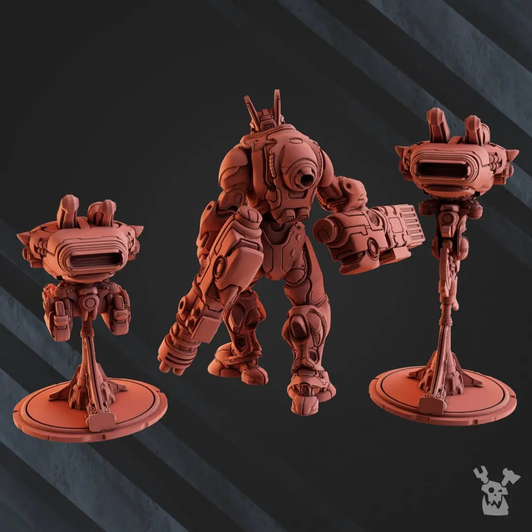 3D printed shock leader model by Last Hope Miniatures, detailed miniature with intricate design, produced by DakkaDakka Miniatures.
