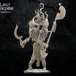 3D printed Siames Bone Colossus model by Lost Kingdom Miniatures, featuring detailed skeletal design and intricate miniature details.