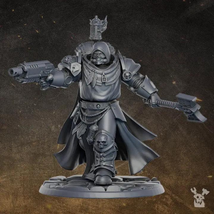 3D printed Sir Gawein model by DakkaDakka from Last Hope Miniatures, detailed fantasy character for tabletop gaming.