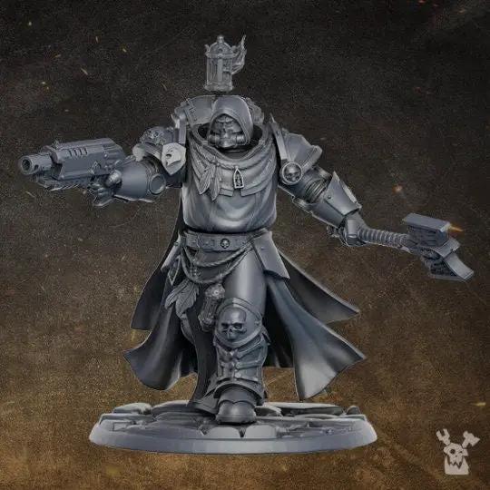 3D printed Sir Gawein model by DakkaDakka Miniatures, detailed miniature figure from Last Hope Miniatures collection.