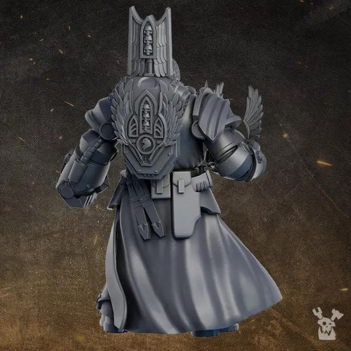 3D printed Sir Lancelot model by Last Hope Miniatures, detailed medieval knight figure from DakkaDakka collection.