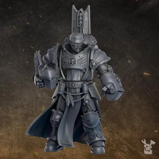 3D printed Sir Lancelot model by DakkaDakka Miniatures, detailed fantasy knight figure from Last Hope Miniatures.