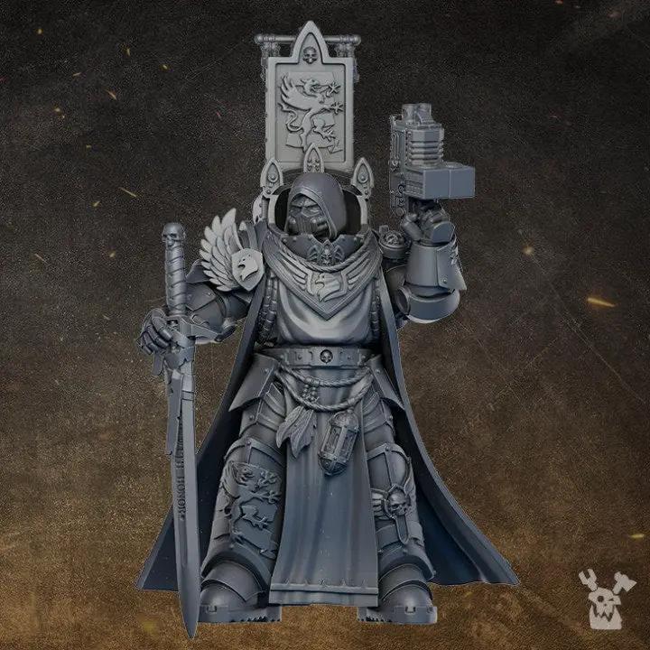 3D printed Sir Percival model by Last Hope Miniatures, detailed fantasy figure from DakkaDakka collection.