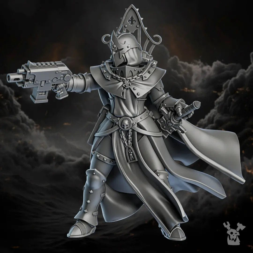 3D printed Sister of Great Guilt model by Last Hope Miniatures, detailed mini figure from DakkaDakka Miniatures collection.
