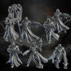 3D printed Sisters of Minor Guilt x7 miniatures by Last Hope Miniatures, detailed models from DakkaDakka Miniatures.