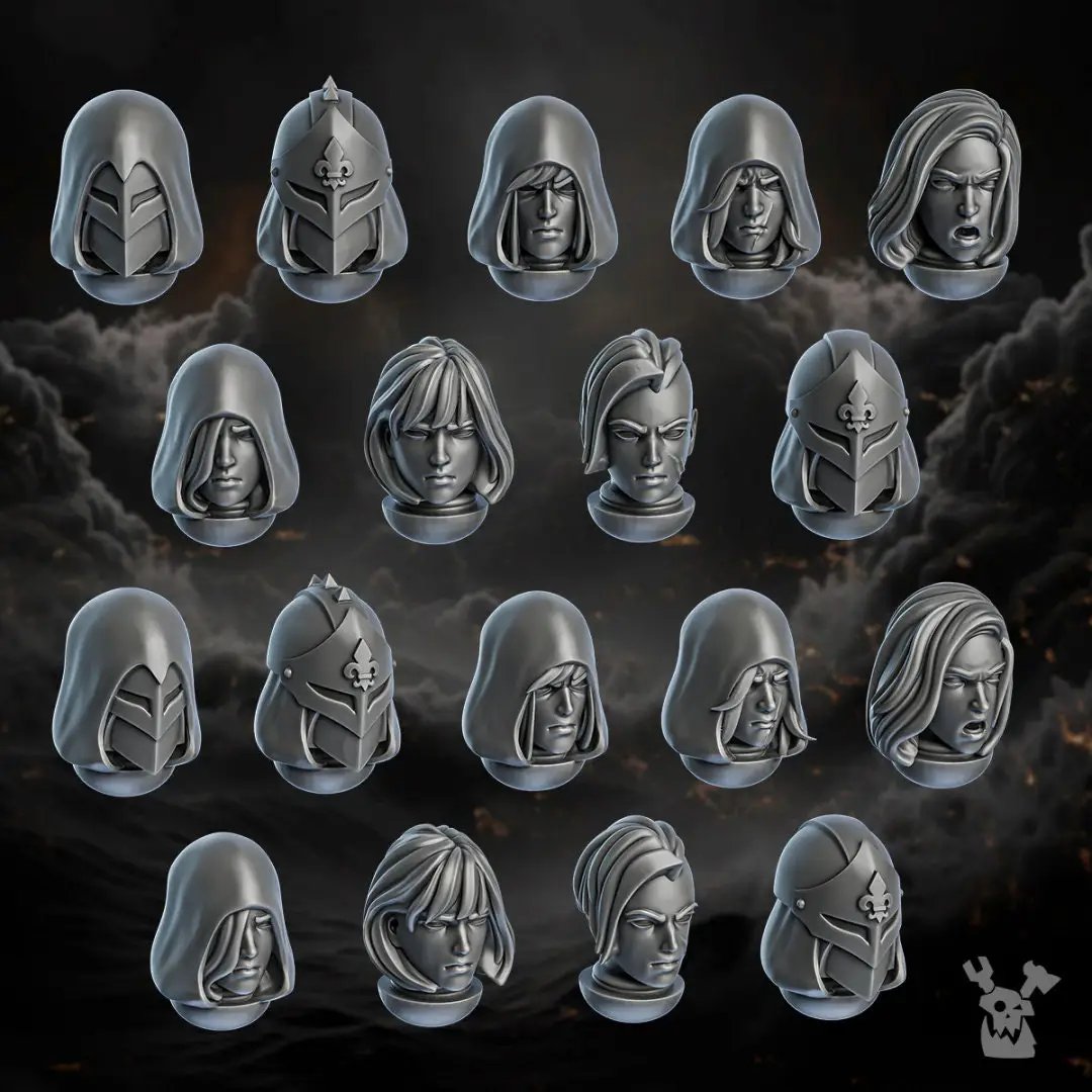 3D printed Sisters of Minor Guilt x7 miniatures by Last Hope Miniatures, detailed models from DakkaDakka Miniatures collection