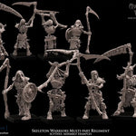 3D printed Skeletal Warriors Regiment model by Last Hope Miniatures, featuring detailed skeletal warrior figures for tabletop gaming.