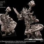 3D printed Skrigg Dwarfmocker Goblin King model by Last Hope Miniatures, detailed fantasy dwarf figure for tabletop gaming.