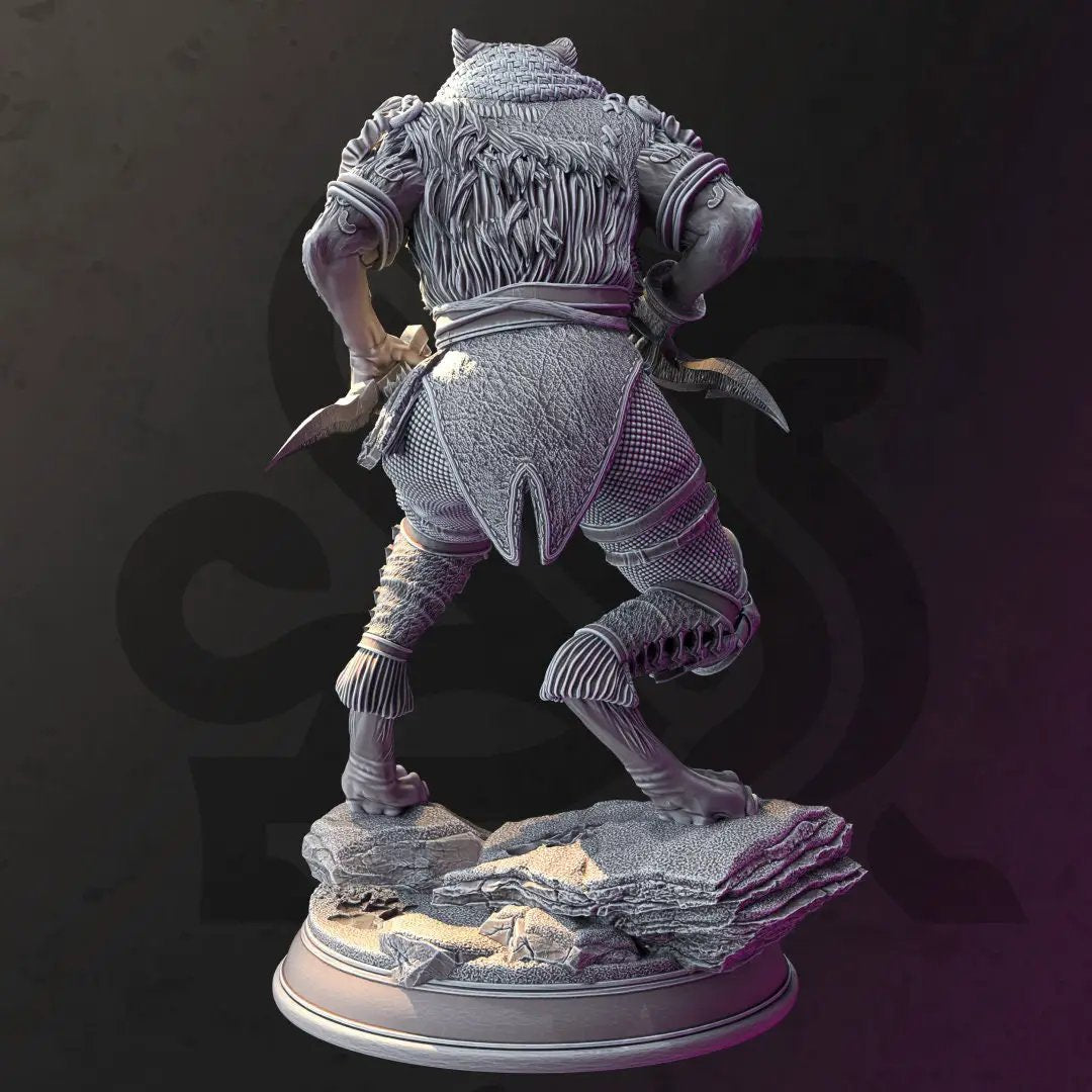 3D printed Snow Leopard Rogue model by Last Hope Miniatures, detailed miniature figure from DM Stash collection.