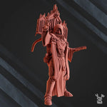 3D printed model of a speaker sister figure by Last Hope Miniatures, showcasing detailed sculpting and craftsmanship.