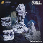 3D printed Spider's Lair model set by Last Hope Miniatures, featuring detailed arachnid-themed diorama elements.
