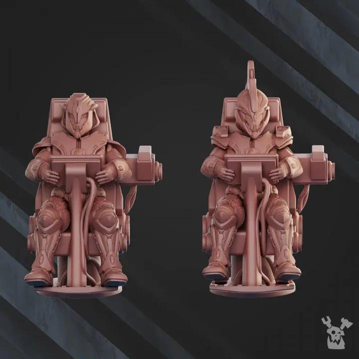 3D printed Star Cobra model by Last Hope Miniatures, detailed sci-fi spaceship from DakkaDakka, shown from a side view.