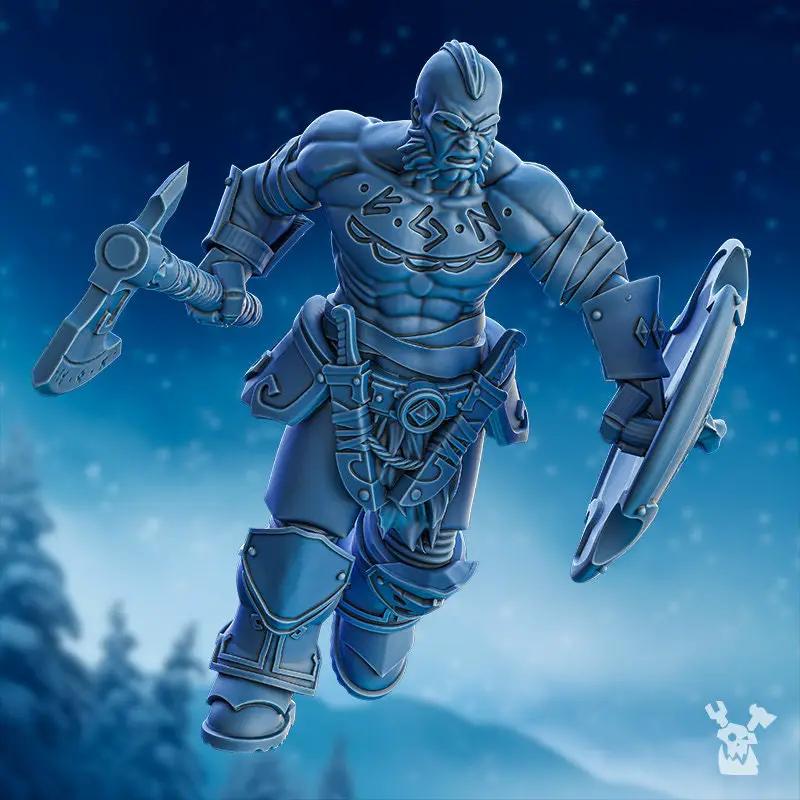 Set of five 3D printed Stormbringer Berserker Squad models by Last Hope Miniatures for tabletop gaming.