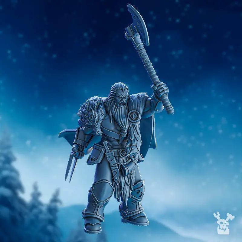 Five 3D printed Stormbringer Berserker Squad models by Last Hope Miniatures for DakkaDakka Miniatures, featuring detailed warrior figures.