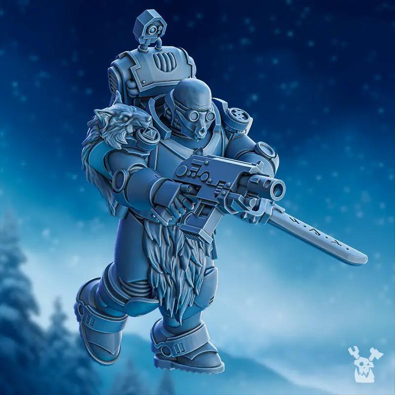 3D printed Stormbringer Hound Squad x5 model by Last Hope Miniatures, featuring detailed fantasy hound figures for tabletop gaming.