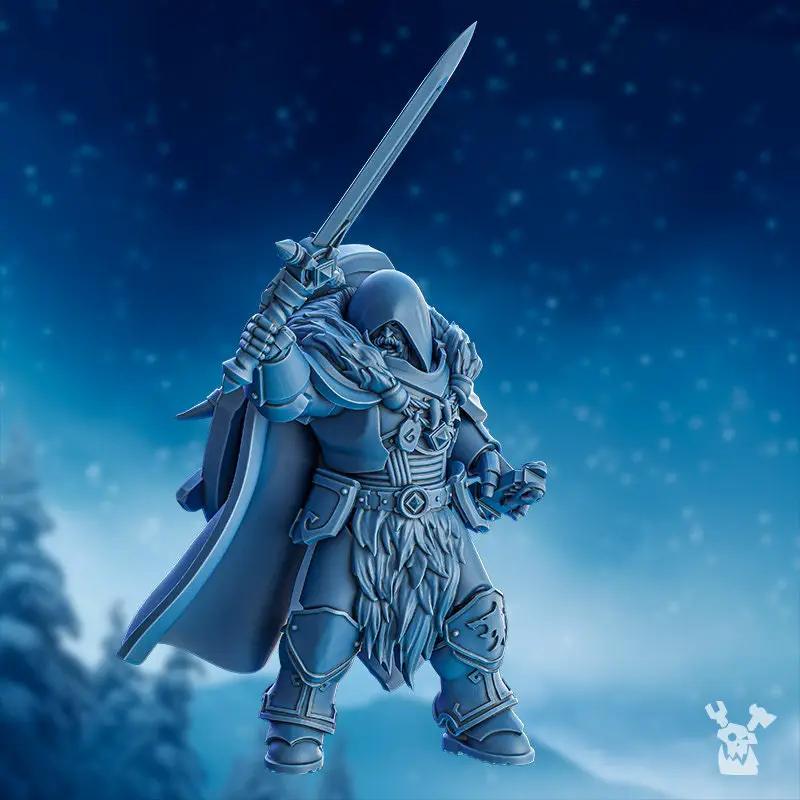 3D printed Stormbringers Champion model by Last Hope Miniatures, detailed miniature figure from DakkaDakka Mininatures collection.