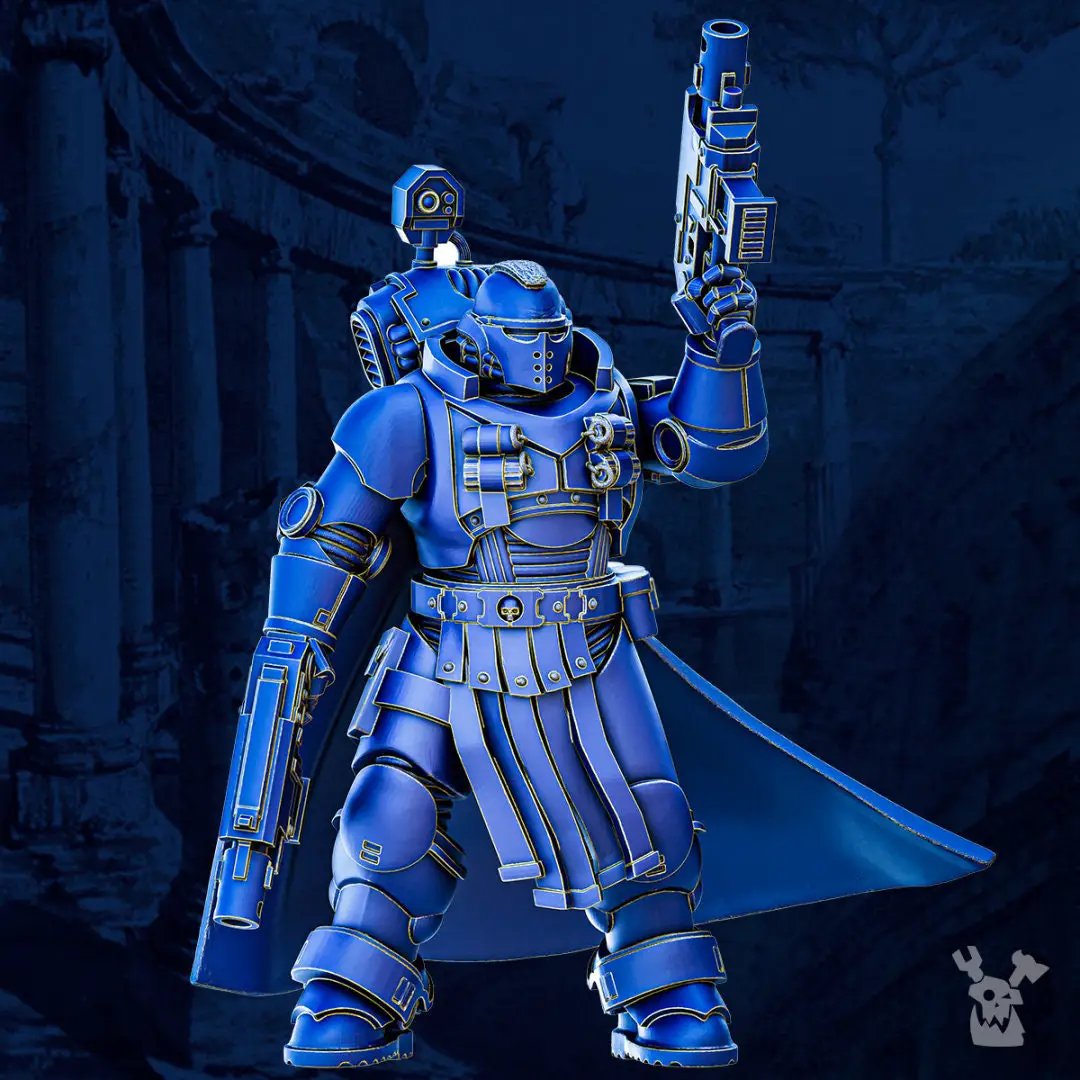 3D printed Tacet Vestiga Lieutenant model by Last Hope Miniatures, detailed miniature figure from DakkaDakka Miniatures collection.