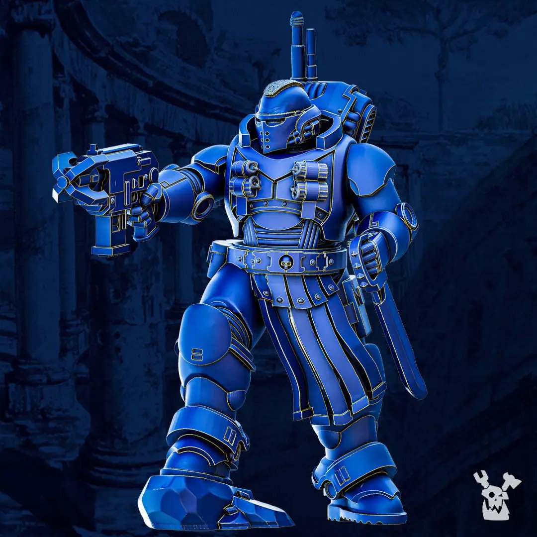 Set of five 3D printed Tacet Vestiga Squad models by Last Hope Miniatures for tabletop gaming.